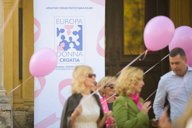 27th Pink Ribbon Day The Europa Donna Croatia association organized the 27th Pink Ribbon Day, dedicated to raising awareness about breast cancer, in Zagreb, Croatia, on October 03, 2026.  LucijaxOcko PIXSELL