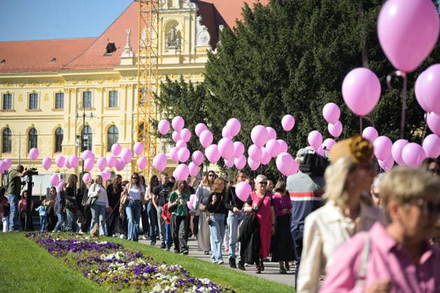 27th Pink Ribbon Day The Europa Donna Croatia association organized the 27th Pink Ribbon Day, dedicated to raising awareness about breast cancer, in Zagreb, Croatia, on October 03, 2026.  LucijaxOcko PIXSELL