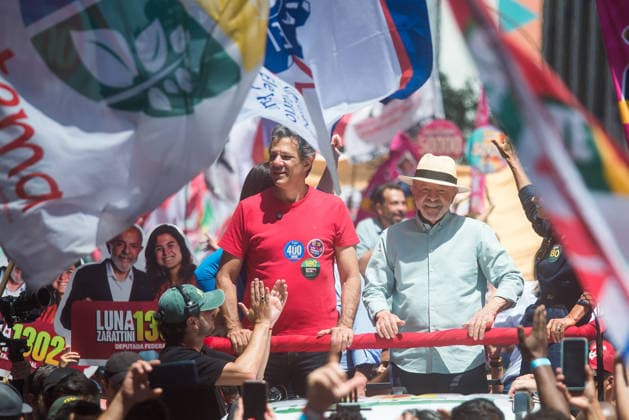 SaO PAULO, SP - 03.10.2026: CAMINHADA REuNE LULA E HADDAD EM SP - President and candidate for re-election Luiz Inacio Lula da Silva participates this Saturday (3), with Fernando Haddad, Simone Tebet and Marina Silva in a campaign walk on Avenida Paulista, in Sao Paulo. In the photo, Luiz Inacio Lula da Silva. x3024158x  VincentxBosson