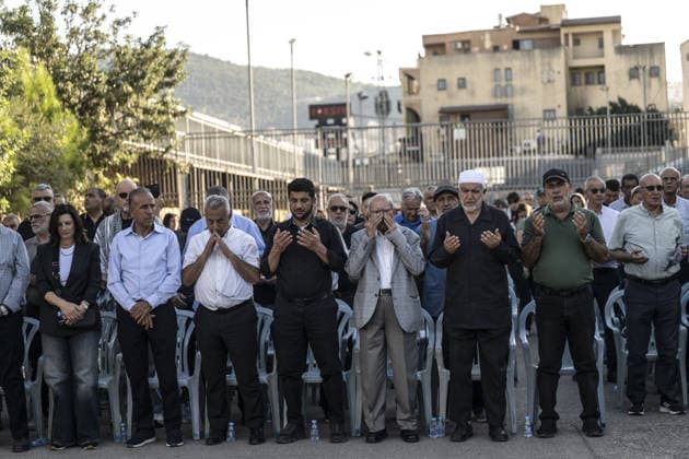 Palestinian citizens of Israel mark 26th anniversary of Al-Aqsa Intifada with march in Arraba ARRABA, ISRAEL - OCTOBER 3: Palestinian citizens of Israel gather during a commemorative march marking the 26th anniversary of the Al-Aqsa Intifada in Arraba, northern Israel on October 3, 2026. Organized following a call by the High Follow-Up Committee for Arab Citizens of Israel, the march proceeded from the Old Mosque on Zahir al-Omar Street to the square near the Martyrs Monument, closely monitored by a heavy Israeli police presence including mounted units. Mostafa Alkharouf Anadolu Arraba Israel. Editorial use only. Please get in touch for any other usage.  Copyright: x2026xAnadoluxMostafaxAlkharoufx