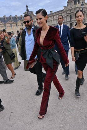 PFW Elie Saab Outside Arrivals Bianca Balti arriving at the Elie Saab show during Paris Fashion Week, in Paris, France on 3 October 2026. Photo by Julien Reynaud APS-Medias ABACAPRESS.COM Paris France  Copyright: xReynaudxJulien APS-Medias ABACAx