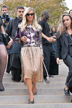 PFW Elie Saab Outside Arrivals Nicky Hilton arriving at the Elie Saab show during Paris Fashion Week, in Paris, France on 3 October 2026. Photo by Julien Reynaud APS-Medias ABACAPRESS.COM Paris France  Copyright: xReynaudxJulien APS-Medias ABACAx