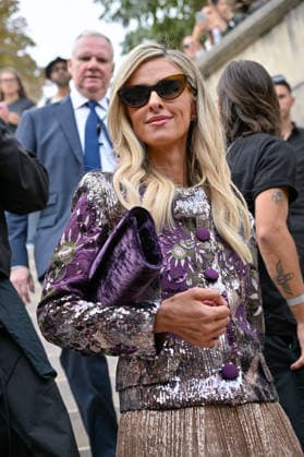 PFW Elie Saab Outside Arrivals Nicky Hilton arriving at the Elie Saab show during Paris Fashion Week, in Paris, France on 3 October 2026. Photo by Julien Reynaud APS-Medias ABACAPRESS.COM Paris France  Copyright: xReynaudxJulien APS-Medias ABACAx