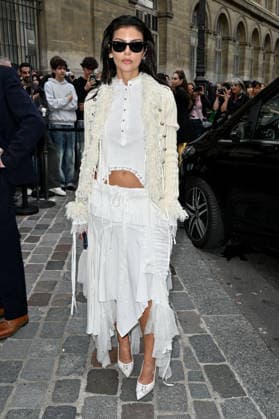 PFW Ann Demeulemeester Outside Arrivals Guest arriving at the Ann Demeulemeester show during Paris Fashion Week, in Paris, France on 3 October 2026. Photo by Julien Reynaud APS-Medias ABACAPRESS.COM Paris France  Copyright: xReynaudxJulien APS-Medias ABACAx