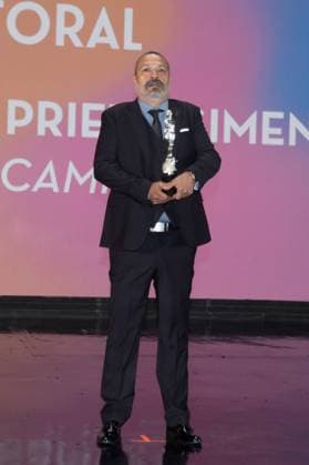 October 4, 2026: TO-45341 & x2013; Mexico City. October 3, 2026. Mariano L& xf3;pez Sosa wins an Ariel Award at the 68th Ariel Awards ceremony presented by the Mexican Academy of Cinematographic Arts and Sciences (AMACC), held at Churubusco Studios in Mexico City. Clasos.com.mx - ZUMAcs4_ 20261004_faa_cs4_085 Copyright: xMikaxRoblesx