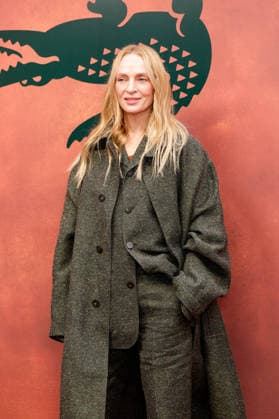 Uma Thurman at the photocall for the Lacoste Women’s Ready-to-Wear Spring Summer 2027 show during Paris Fashion Week (PFW) at Roland Garros in Paris, France, on October 4, 2026. Olivier Borde, bestimage. Photocall at the Lacoste Women’s Ready-to-Wear Spring Summer 2027 show as part of Paris Fashion Week on October 4, 2026, in Paris, France. Paris, France  Copyright: xOLIVIERxBORDEx xBESTIMAGExOLIVIERxBORDEx xBESTIMAGEx