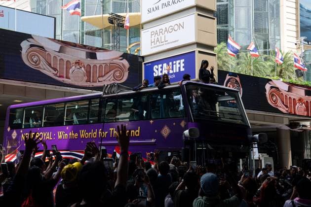 October 4, 2026, Bangkok, Thailand: BANGKOK, THAILAND, OCTOBER 4, 2026: Thai singer and guitarist Nene Royal takes part in a victory parade through central Bangkok following her win on Season 21 of America s Got Talent. The 16-year-old, who became the first Thai contestant to win the competition, was welcomed by fans during the Welcome NENE ROYAL: Win The World for Thailand celebration organized by Siam Piwat and private-sector partners. The parade began at Siam Paragon and travelled through central Bangkok before returning to the shopping complex for a welcome event. Bangkok Thailand - ZUMAq101 20261004_zna_q101_045 Copyright: xWatsawatxKoktabtimx