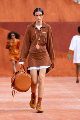 PFW Lacoste - Runway LZ A model walks the runway during the Lacoste Womenswear Spring Summer 2027 show as part of Paris Fashion Week on October 4, 2026 at Roland Garros in Paris, France. Photo by Laurent Zabulon ABACAPRESS.COM  Copyright: xZabulonxLaurent ABACAx