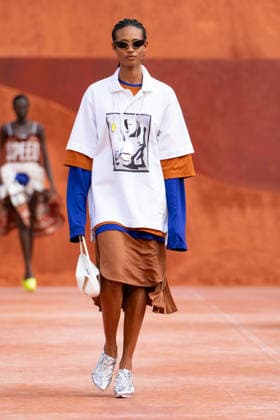 PFW Lacoste - Runway LZ A model walks the runway during the Lacoste Womenswear Spring Summer 2027 show as part of Paris Fashion Week on October 4, 2026 at Roland Garros in Paris, France. Photo by Laurent Zabulon ABACAPRESS.COM  Copyright: xZabulonxLaurent ABACAx