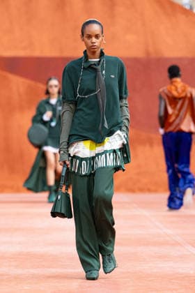 PFW Lacoste - Runway LZ A model walks the runway during the Lacoste Womenswear Spring Summer 2027 show as part of Paris Fashion Week on October 4, 2026 at Roland Garros in Paris, France. Photo by Laurent Zabulon ABACAPRESS.COM  Copyright: xZabulonxLaurent ABACAx
