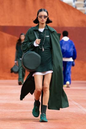 PFW Lacoste - Runway LZ A model walks the runway during the Lacoste Womenswear Spring Summer 2027 show as part of Paris Fashion Week on October 4, 2026 at Roland Garros in Paris, France. Photo by Laurent Zabulon ABACAPRESS.COM  Copyright: xZabulonxLaurent ABACAx