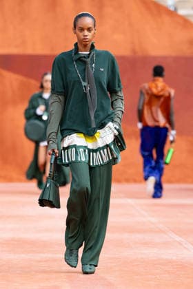 PFW Lacoste - Runway LZ A model walks the runway during the Lacoste Womenswear Spring Summer 2027 show as part of Paris Fashion Week on October 4, 2026 at Roland Garros in Paris, France. Photo by Laurent Zabulon ABACAPRESS.COM  Copyright: xZabulonxLaurent ABACAx