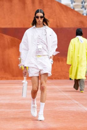 PFW Lacoste - Runway LZ A model walks the runway during the Lacoste Womenswear Spring Summer 2027 show as part of Paris Fashion Week on October 4, 2026 at Roland Garros in Paris, France. Photo by Laurent Zabulon ABACAPRESS.COM  Copyright: xZabulonxLaurent ABACAx