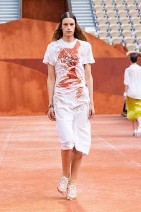 PFW Lacoste - Runway LZ A model walks the runway during the Lacoste Womenswear Spring Summer 2027 show as part of Paris Fashion Week on October 4, 2026 at Roland Garros in Paris, France. Photo by Laurent Zabulon ABACAPRESS.COM  Copyright: xZabulonxLaurent ABACAx