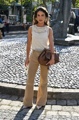 PFW Miu Miu Outside Arrivals Camila Coelho arriving at the Miu Miu show during Paris Fashion Week, in Paris, France on 4 October 2026. Photo by Julien Reynaud APS-Medias ABACAPRESS.COM Paris France  Copyright: xReynaudxJulien APS-Medias ABACAx