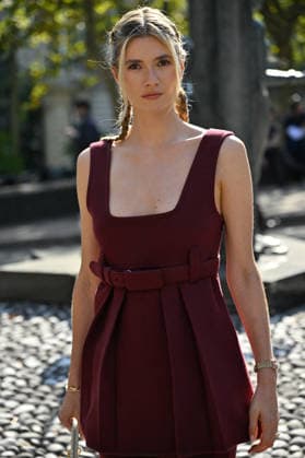 PFW Miu Miu Outside Arrivals Zita D Hauteville arriving at the Miu Miu show during Paris Fashion Week, in Paris, France on 4 October 2026. Photo by Julien Reynaud APS-Medias ABACAPRESS.COM Paris France  Copyright: xReynaudxJulien APS-Medias ABACAx