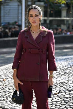 PFW Miu Miu Outside Arrivals Tamara Kalinic arriving at the Miu Miu show during Paris Fashion Week, in Paris, France on 4 October 2026. Photo by Julien Reynaud APS-Medias ABACAPRESS.COM Paris France  Copyright: xReynaudxJulien APS-Medias ABACAx