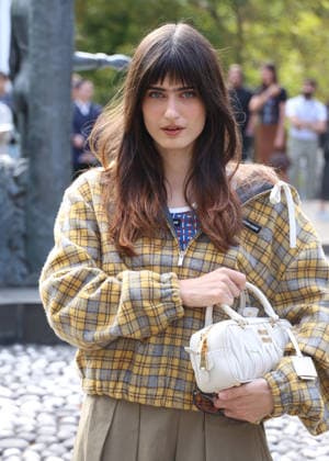 Marguerite at the Miu Miu Women’s Ready-to-Wear Spring Summer 2027 fashion show during Paris Fashion Week (PFW) on October 4, 2026. Photo by Denis Guignebourg, Bestimage. Miu Miu Women’s’s Ready-to-Wear Collection Spring Summer 2027 at Paris Fashion Week (PFW) on October 4, 2026, Paris, France  Copyright: xDenisxGuignebourgx xBestimagexDenisxGuignebourgx xBestimagex