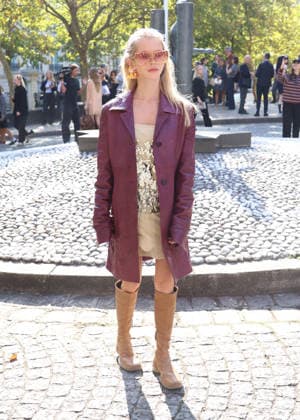 Alla Bruletova at the Miu Miu Women’s Ready-to-Wear Spring Summer 2027 fashion show during Paris Fashion Week (PFW) on October 4, 2026. Denis Guignebourg, Bestimage. Miu Miu Women’s’s Ready-to-Wear Collection Spring Summer 2027 at Paris Fashion Week (PFW) on October 4, 2026, Paris, France  Copyright: xDenisxGuignebourgx xBestimagexDenisxGuignebourgx xBestimagex