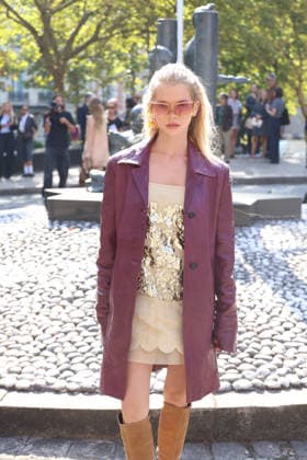 Alla Bruletova at the Miu Miu Women’s Ready-to-Wear Spring Summer 2027 fashion show during Paris Fashion Week (PFW) on October 4, 2026. Denis Guignebourg, Bestimage. Miu Miu Women’s’s Ready-to-Wear Collection Spring Summer 2027 at Paris Fashion Week (PFW) on October 4, 2026, Paris, France  Copyright: xDenisxGuignebourgx xBestimagexDenisxGuignebourgx xBestimagex