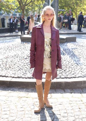 Alla Bruletova at the Miu Miu Women’s Ready-to-Wear Spring Summer 2027 fashion show during Paris Fashion Week (PFW) on October 4, 2026. Denis Guignebourg, Bestimage. Miu Miu Women’s’s Ready-to-Wear Collection Spring Summer 2027 at Paris Fashion Week (PFW) on October 4, 2026, Paris, France  Copyright: xDenisxGuignebourgx xBestimagexDenisxGuignebourgx xBestimagex