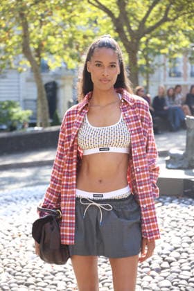 Cindy Bruna at the Miu Miu Women’s Ready-to-Wear Spring Summer 2027 fashion show during Paris Fashion Week (PFW) on October 4, 2026. Denis Guignebourg, Bestimage. Miu Miu Women’s’s Ready-to-Wear Collection Spring Summer 2027 at Paris Fashion Week (PFW) on October 4, 2026, Paris, France  Copyright: xDenisxGuignebourgx xBestimagexDenisxGuignebourgx xBestimagex