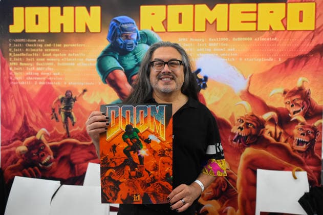 Interview with video game programmer and designer John Romero Image from the interview with video game programmer and designer, John Romero, held as part of the San Diego Comic-Con in Málaga October 4, 2026, in Málaga, Andalusia, Spain Romero is considered one of the most influential figures in the video game industry. He is the co-creator of classics such as DOOM, Quake, Wolfenstein 3D, and Commander Keen. OCTOBER 4, 2026, in Málaga, Málaga, Spain  Copyright: xÃlexxZeax 7820173