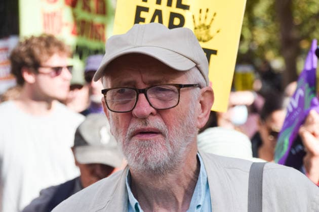 October 4, 2026, London, England, United Kingdom: Former Labour leader and Your Party co-founder JEREMY CORBYN takes part in the march to Cable Street against racism and fascism, marking the 90th anniversary since the Battle of Cable Street. London United Kingdom  - ZUMAv130 20261004_zip_v130_042 Copyright: xVukxValcicx