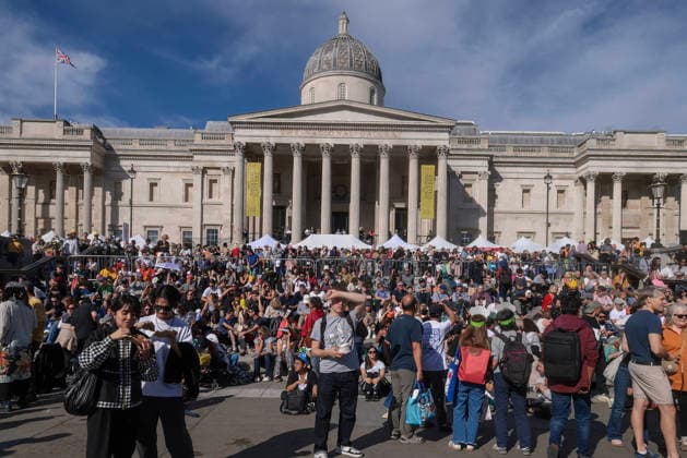 . 04 10 2026. London, United Kingdom. Japan Matsuri Trafalgar Square 2026. Japan Matsuri, The UK s biggest annual festival of Japanese culture and food, returns to Trafalgar Square, London.  xMartynxWheatleyx xi-Imagesx IIM-27042-0007