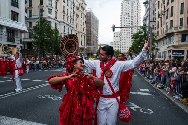 Ayuso Attends the Hispanic Heritage Parade in Madrid Hispanic Heritage Parade, October 4, 2025, in Madrid, Spain. For the third consecutive year, the Hispanic Heritage Parade wound its way down Gran Vía, with the largest display to date. Twenty countries from the Americas, plus the United States, Equatorial Guinea, the Philippines, Guam, and the Northern Mariana Islands, were the stars of this year’s event. OCTOBER 4, 2026, Madrid, Spain  Copyright: xMatiasxChiofalox 7820370