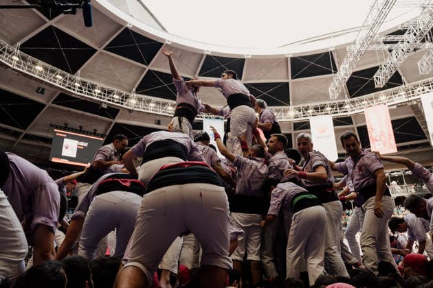 Final Day of the 30th Castells Competition in Tarragona Final Day of the 30th Castells Competition, at the CaixaBank Tàrraco Arena, on October 4, 2026, in Tarragona, Catalonia, Spain. The Castells Competition is a performance featuring human towers by the best colles (human tower groups) in Catalonia, held every two years, at the former bullring, where the first edition was held in 1932. OCTOBER 4, 2026 Tarragona Catalonia Tarragona Catalonia Spain Copyright: xLaiaxSolanellasx 7821101