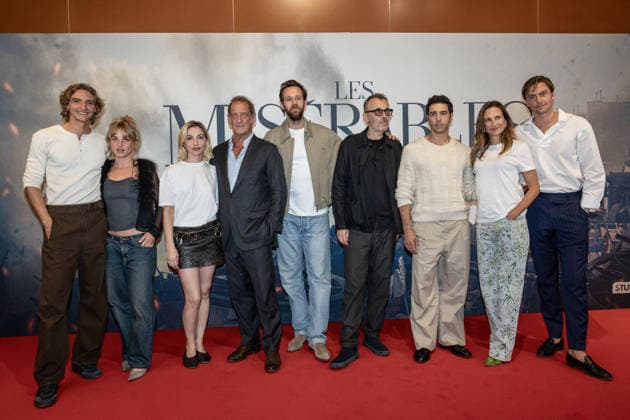 Premiere of Les Misérables by Fred Cavayé - Bordeaux MLG Vassili Schneider, Megan Northam, Marie Colomb, Vincent Lindon, Benjamin Lavernhe, Fred Cavayé, Tahar Rahim, Camille Cottin and Louis Peres. The cast of French director Fred Cavayé s film Les Misérables attend a special preview screening at UGC Ciné Cité in Bordeaux, France, on October 4, 2026. Photo by Margot Le Gonidec ABACAPRESS.COM Bordeaux France Copyright: xLexGonidecxMargot ABACAx