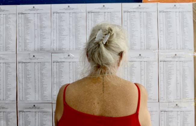 RECORD DATE NOT STATED Elections 2026 in Brazil. (INT) Elections 2026 in Brazil. October 4, 2026, Sao Paulo, Brazil: The general elections taking place at Prof. Jose Geraldo de Lima school - Vila Friburgo, Sao Paulo where the Presidential candidate under Missao party, Renan Santos, voted on Sunday (4). There are lots of people lining up and with police protection to prevent any threats. Credit: Niyi Fote Thenews2(Foto: Niyi Fote Thenews2 imago images) Elections 2026 in Brazil.  Copyright: xNiyixFotex