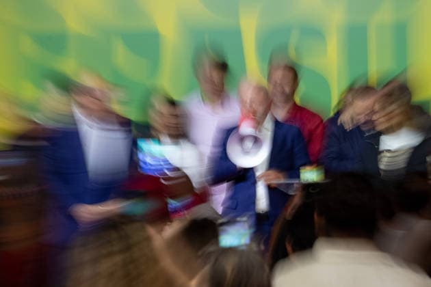 SaO PAULO, SP - 04.10.2026: 2026 ELECTIONS SP - President Luiz Inacio Lula da Silva gives a statement to the press after the results of the first round of the 2026 Elections, on Sunday night (04) in Sao Paulo, SP. x3025579x  RodileixMorais