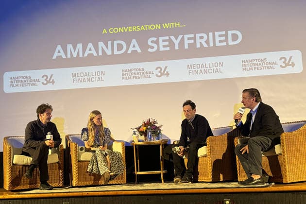 In conversation with Amanda Seyfried at the Hamptons International Film Festival 2026 Featuring: Amanda Seyfried Where: East Hampton, New York, United States When: 04 Oct 2026 Credit: Iris Zimmerman INSTARimages EDITORIAL USE ONLY. NOT FOR USE BY NEWSPAPERS BASED IN THE UK. Copyright: xx instar56074964