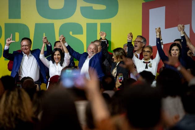 SaO PAULO, SP - 04.10.2026: 2026 ELECTIONS SP - President Luiz Inacio Lula da Silva gives a statement to the press after the results of the first round of the 2026 Elections, on Sunday night (04) in Sao Paulo, SP. x3025594x  RodileixMorais
