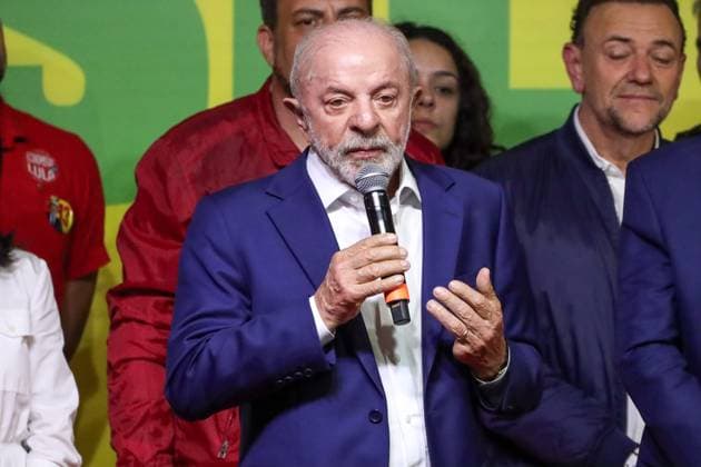 Lula s statement after the first round of the presidential election was decided. Sao Paulo, SP. 04.10.2026 - Elections-2026 - First statement by the president and candidate for re-election, Luiz Inacio Lula da Silva (PT) after the definition of the result of the first round of the election, at the Renaissance Hotel, on Paulista Avenue, central region of Sao Paulo, this Sunday, October 4, 2026.(Foto: Marina Uezima Brazil Photo Press Brazil Photo Press) INTERNATIONAL Sao Paulo Sao Paulo Brasil Copyright: xMarinaxUezimax