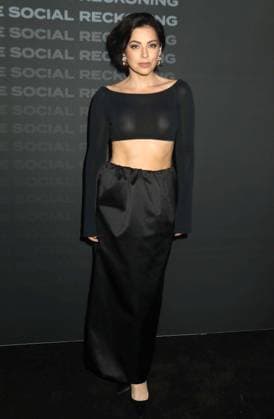 October 4, 2026, New York, New York, USA: Actor KRYSTA RODRIGUEZ seen during the red carpet arrivals at the World Premiere of The Social Reckoning held at the Regal Union Square Theater. New York USA  - ZUMAk03_ 20261004_zaf_k03_101 Copyright: xNancyxKaszermanx