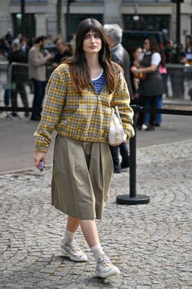 PFW Miu Miu Outside Arrivals Marguerite arriving at the Miu Miu show during Paris Fashion Week, in Paris, France on 4 October 2026. Photo by Julien Reynaud APS-Medias ABACAPRESS.COM Paris France  Copyright: xReynaudxJulien APS-Medias ABACAx