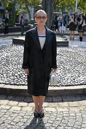 PFW Miu Miu Outside Arrivals Amelia Dimoldenberg arriving at the Miu Miu show during Paris Fashion Week, in Paris, France on 4 October 2026. Photo by Julien Reynaud APS-Medias ABACAPRESS.COM Paris France  Copyright: xReynaudxJulien APS-Medias ABACAx