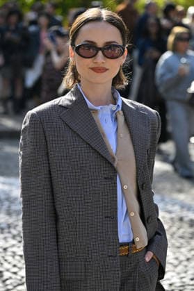 PFW Miu Miu Outside Arrivals Maude Apatow arriving at the Miu Miu show during Paris Fashion Week, in Paris, France on 4 October 2026. Photo by Julien Reynaud APS-Medias ABACAPRESS.COM Paris France  Copyright: xReynaudxJulien APS-Medias ABACAx