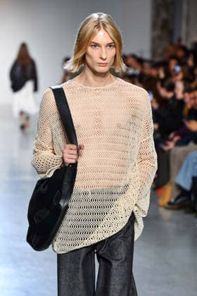 PFW - Niccolo Pasqualetti Runway A model walks the runway during the Niccolò Pasqualetti Womenswear Spring Summer 2027 show as part of Paris Fashion Week on October 04, 2026 in Paris, France. Photo by Shootpix ABACAPRESS.COM Paris France  Copyright: xShootpix ABACAx