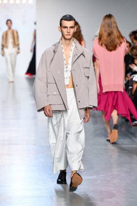 PFW - Niccolo Pasqualetti Runway A model walks the runway during the Niccolò Pasqualetti Womenswear Spring Summer 2027 show as part of Paris Fashion Week on October 04, 2026 in Paris, France. Photo by Shootpix ABACAPRESS.COM Paris France  Copyright: xShootpix ABACAx