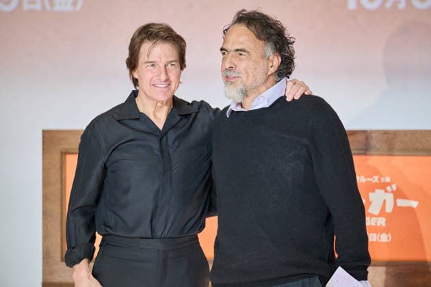 Tom Cruise and director Alejandro Gonzalez Inarritu attend the press conference for their movie Digger at Roppongi Hills, Tokyo, Japan on October 5, 2026. The movie opens in Japan on October 9.  aflo_353465814