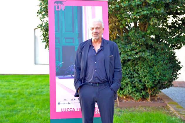 IPA89303242 - Lucca, October 4, 2026 Today is the last day of the Lucca Film Festival, which, as always, is full of surprises. Giovanni Veronesi, screenwriter and director of many films, arrives at the San Micheletto complex. In the photo: Giovanni Veronesi at the photocall.  Copyright: xRobertoCappelloxfotografox xRobertoCappelloxfotografox IPA89303242