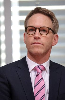 Marc Henrichmann, Member of the Bundestag (MdB), CDU, Chair of the Parliamentary Oversight Committee for the Federal Intelligence Services, Public Hearing of the Parliamentary Oversight Committee, Berlin, October 5, 2026