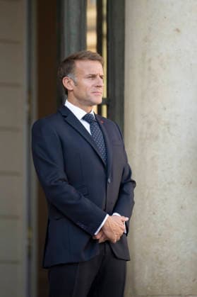 Emmanuel Macron Welcomes Benin President Romuald Wadagni - Paris French President Emmanuel Macron at the Elysee Palace in Paris on October 5, 2026. Photo by Eliot Blondet ABACAPRESS.COM Paris Ile-de-France France  Copyright: xBlondetxEliot ABACAx