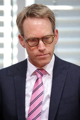 Marc Henrichmann, Member of the Bundestag (MdB), CDU, Chair of the Parliamentary Oversight Committee for the Federal Intelligence Services, Public Hearing of the Parliamentary Oversight Committee, Berlin, October 5, 2026