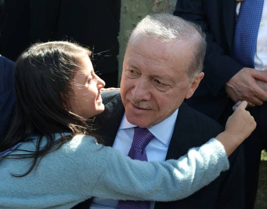 Turkish President Recep Tayyip Erdogan ISTANBUL, TURKIYE - OCTOBER 5: (----EDITORIAL USE ONLY - MANDATORY CREDIT - TURKISH PRESIDENCY MUSTAFA KAMACI HANDOUT - NO MARKETING NO ADVERTISING CAMPAIGNS - DISTRIBUTED AS A SERVICE TO CLIENTS----) Turkish President Recep Tayyip Erdogan (R) poses for photographs as he attends the AileFest held at Rami Library in Istanbul, Turkiye, on October 5, 2026. Turkish Presidency Mustafa Kamaci Handout Anadolu Istanbul Turkey. Editorial use only. Please get in touch for any other usage.  Copyright: x2026xAnadoluxTurkishxPresidencyx xMustafaxKamacix xHandoutx