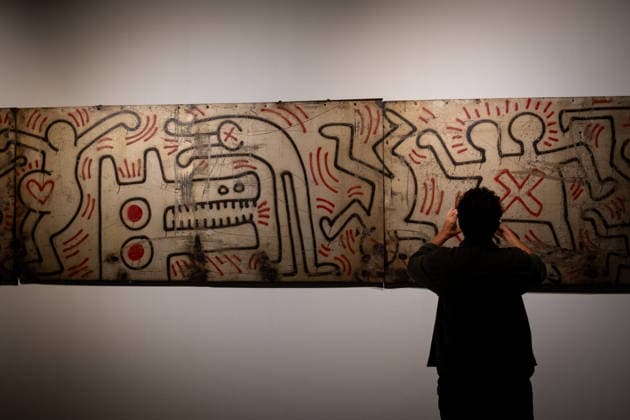 October 5, 2026, Rome, Rm, Italy: The exhibition dedicated to Keith Haring opens in Rome, at Palazzo Braschi museum. The exhibition brings together over 140 works. It traces HaringÃ¢â‚¬â ¢s artistic journey, from his early works in New York to his political posters, sculptures, paintings and final pieces. Rome Italy - ZUMAg256 20261005_znp_g256_006 Copyright: xMarcoxDixGianvitox